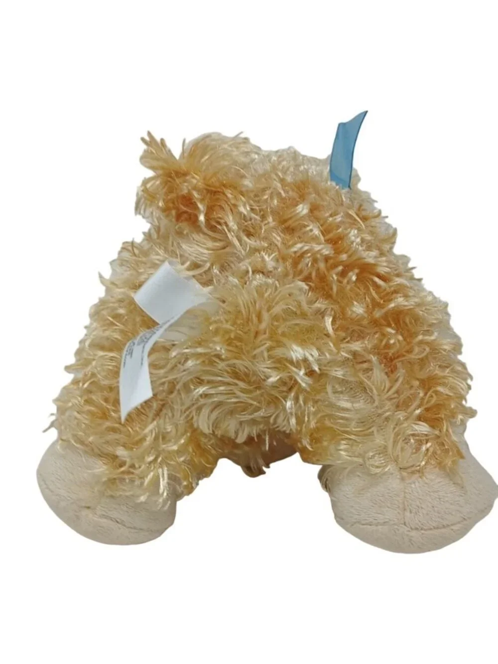 Lamb Animal Adventure Plush W/Blue Ribbon  10